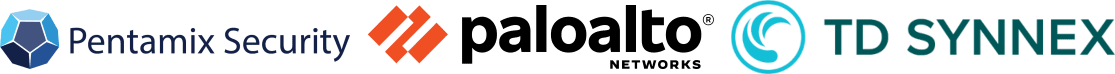 Pentamix Security, Palo Alto Networks, TD SYNNEX logos