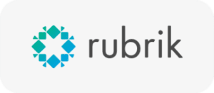 A logo of rubrik is shown.