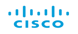 A green background with the word cisco written in blue.