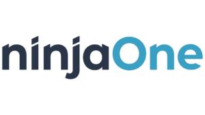 ninjaOne blue gradient logo on black
